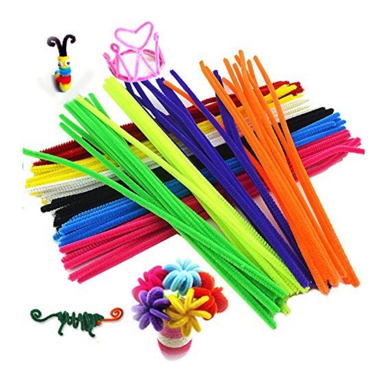 Lucia crafts 6mm Multi color Chenille Stems Pipe Cleaners Party
