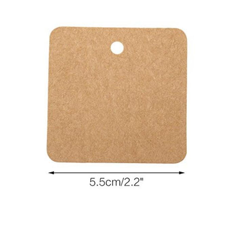 jijAcraft 100Pcs Handmade with Love Tags,100Pcs Kraft Paper Gift Tags with  String,Made with Love Gift Wrap Tags 2” Round Brown Label Tags for Home