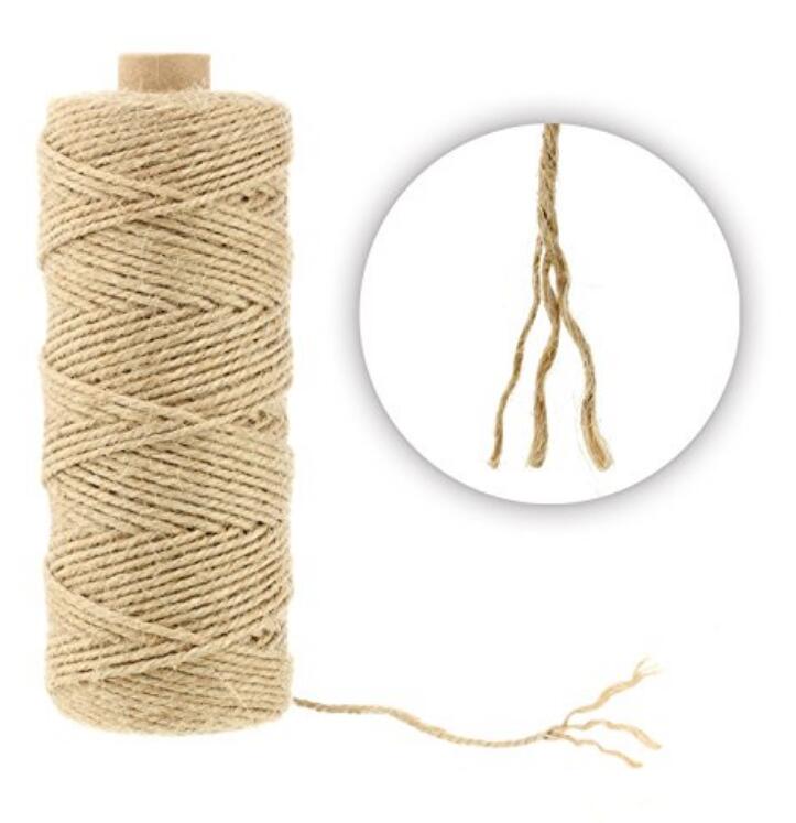 Jute Rope Natural Color | Hemp Rope Cord for Arts & Crafts DIY Decoration