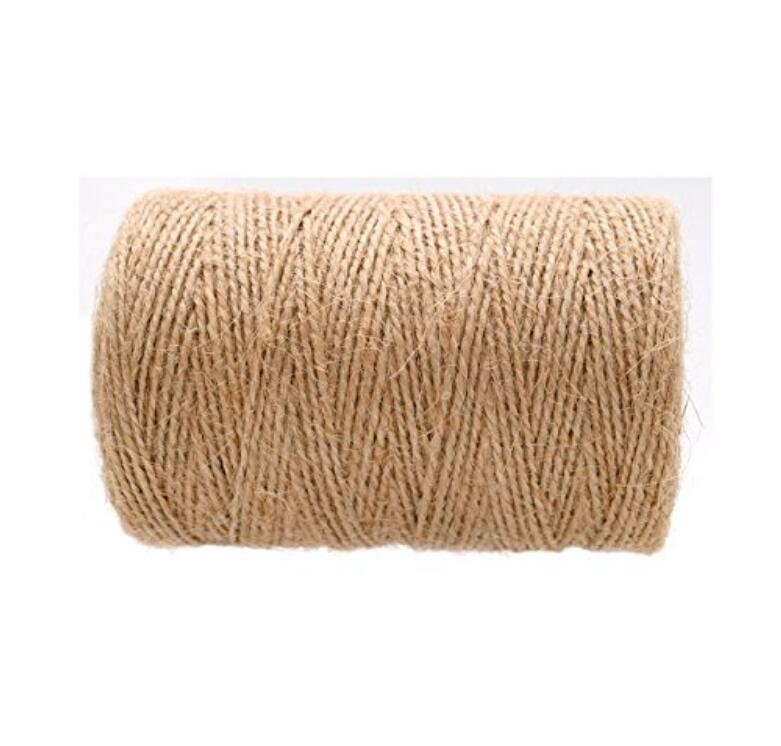 200M 2 Ply Jute Twine Natural Durable Packing Jute String Thick