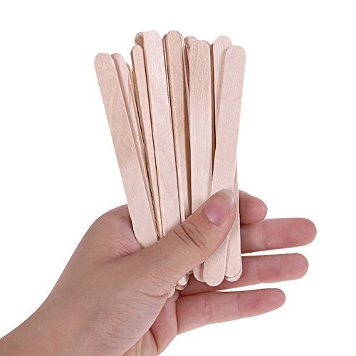 300 PCS 4.5 Inch Natural Wood Sticks for Crafts, Wooden Popsicle