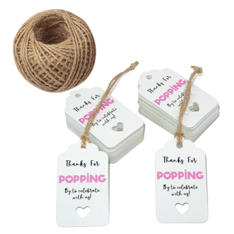 Paper Gift Tags with Jute String for Baby Showers and Birthday Parties –  BrightCreationsOfficial